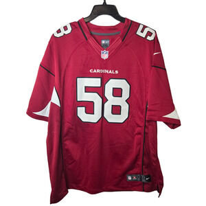 Nike Red Arizona Cardinals Daryl Washington 58 NFL V-Neck Men's Jersey Size 2XL